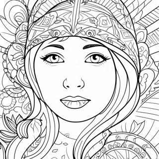 Blank Face Template Coloring Page 64282-51690