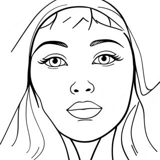 Blank Face Template Coloring Page 64282-51691