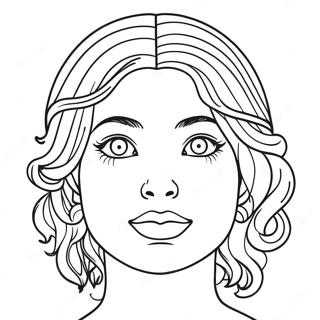 Blank Face Template Coloring Page 64282-51692