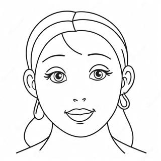 Blank Face Template Coloring Pages