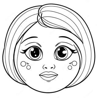 Cute Blank Face Template Coloring Page 64283-51686