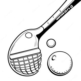 Field Hockey Stick And Ball Coloring Page 64303-51722