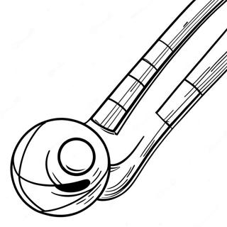 Field Hockey Stick And Ball Coloring Page 64303-51723