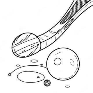 Field Hockey Stick And Ball Coloring Page 64303-51724