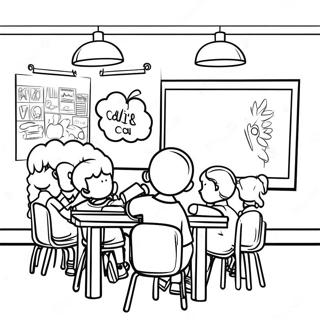 Creative Classroom Scene Coloring Page 64313-51712