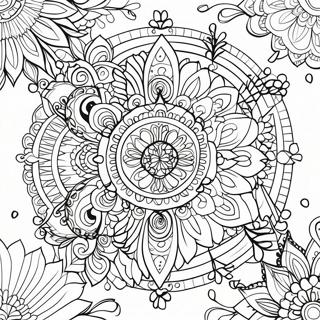 Spiritual Mandala Coloring Page 6431-5298