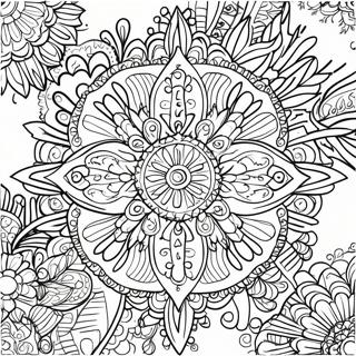 Spiritual Mandala Coloring Page 6431-5300