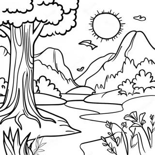 Psalm 119 11 Verse With Nature Scenes Coloring Page 64323-51718