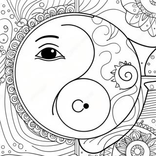 Sun And Moon Yin Yang Coloring Page 64332-51731