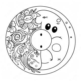 Celestial Sun And Moon Yin Yang Coloring Page 64333-51728