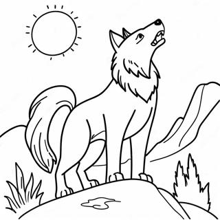 Wolf Native American Coloring Pages