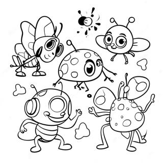 Beat Bugs Characters Coloring Page 64352-51742