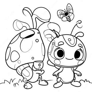 Beat Bugs Characters Coloring Page 64352-51743