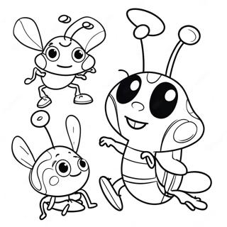 Colorful Beat Bugs Adventure Coloring Page 64353-51745