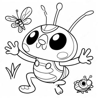 Colorful Beat Bugs Adventure Coloring Page 64353-51748