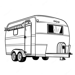 Horse Trailer Coloring Pages