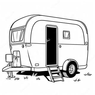 Colorful Horse Trailer With Horses Coloring Page 64373-51762