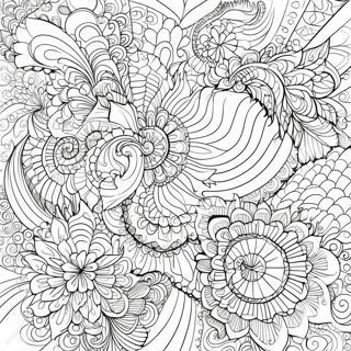 Intricate Fractal Designs Coloring Page 64383-51774