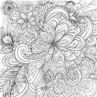 Intricate Fractal Designs Coloring Page 64383-51775