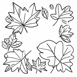 Adorable Autumn Leaves Coloring Page 64393-51780