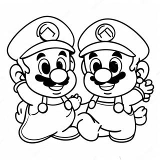 Baby Mario And Luigi Coloring Pages