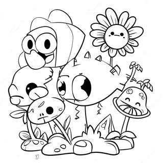 Plants Vs Zombies 2 Coloring Pages