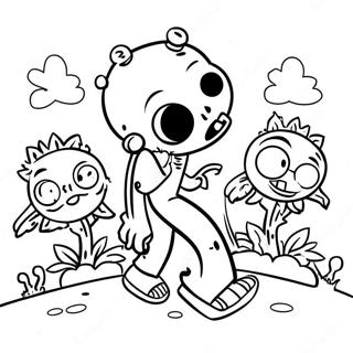 Plants Vs Zombies 2 Coloring Page 64422-51800