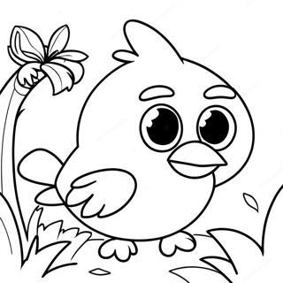 Angry Birds Stella Coloring Pages