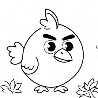 Fluffy Angry Birds Stella Coloring Page 64433-51807