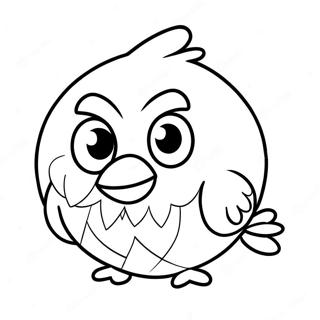 Fluffy Angry Birds Stella Coloring Page 64433-51808