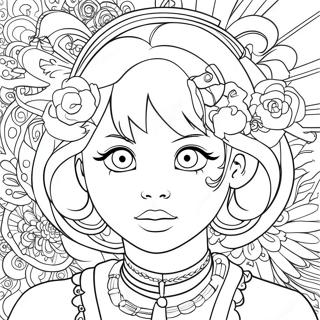 Mina Ashido Coloring Page 64462-51831