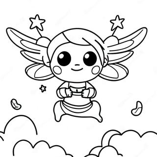 Navi Avatar Floating In The Sky Coloring Page 64493-51860