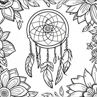 Ojibwe Dreamcatcher Coloring Page 64503-51866