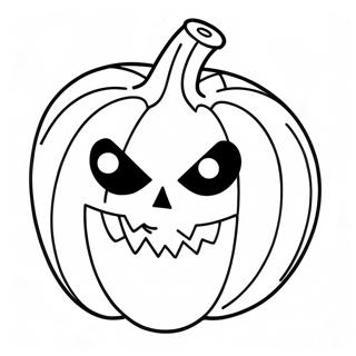 Easy Halloween Pumpkin Coloring Page 64512-51882