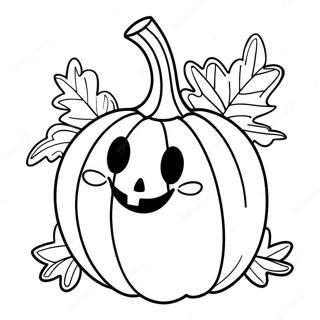 Easy Halloween Pumpkin Coloring Page 64512-51883