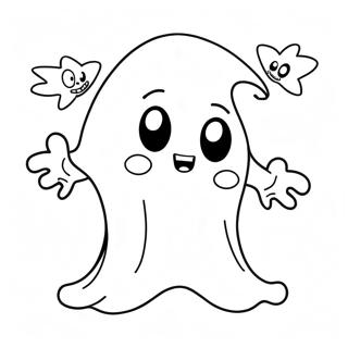 Cute Halloween Ghost Coloring Page 64513-51870