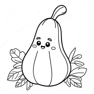 Cute Cartoon Gourd Coloring Page 64523-51880