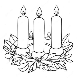 Advent Wreath Coloring Pages