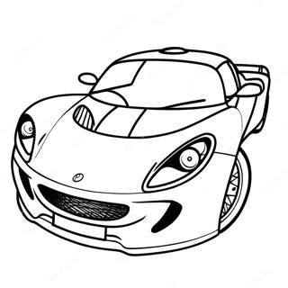 Lotus Car Coloring Pages