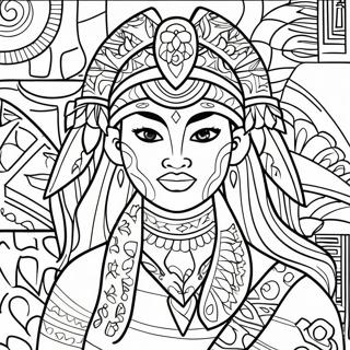 Polynesian Coloring Pages