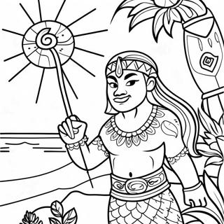 Polynesian Coloring Page 64572-51918