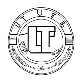 Utah Utes Logo Coloring Page 64582-51924