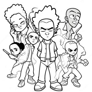 Boondocks Coloring Pages