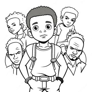 Boondocks Characters Coloring Page 6461-5323