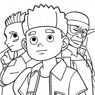 Boondocks Characters Coloring Page 6461-5324