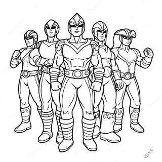 Colorful Spirit Rangers Adventure Coloring Page 64623-51961