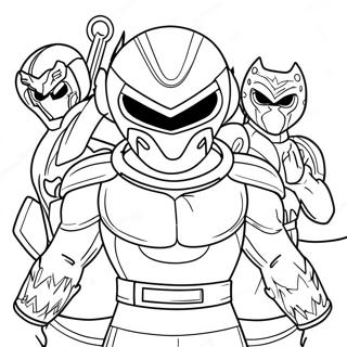 Colorful Spirit Rangers Adventure Coloring Page 64623-51962