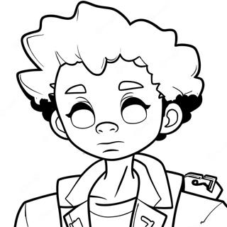 Huey Freeman Boondocks Coloring Page 6462-5326