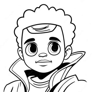 Huey Freeman Boondocks Coloring Page 6462-5327