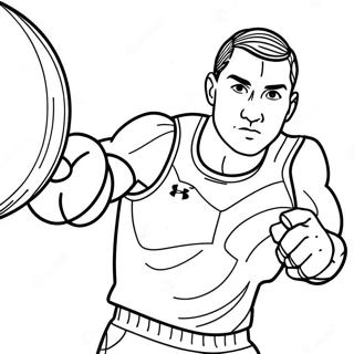 Under Armour Athlete In Action Coloring Page 64693-52014